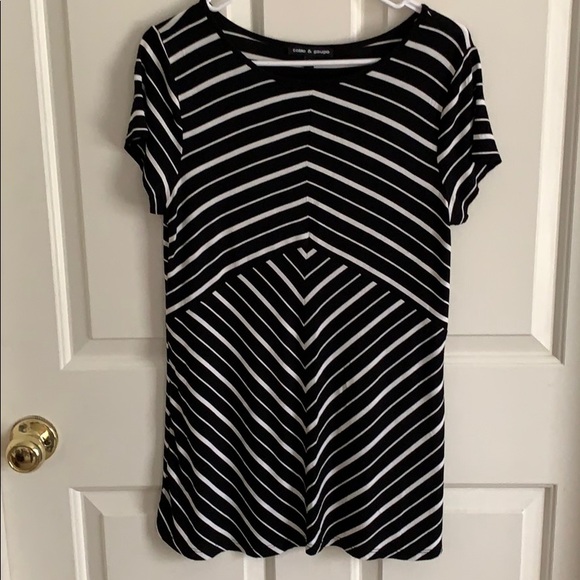 Cable & Gauge Dresses & Skirts - Cable & Gauge Black and White Dress